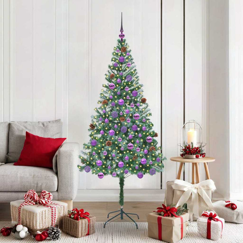 Load image into Gallery viewer, Vidaxl kunstkerstboom met 300 led groen 180 cm pvc en staal