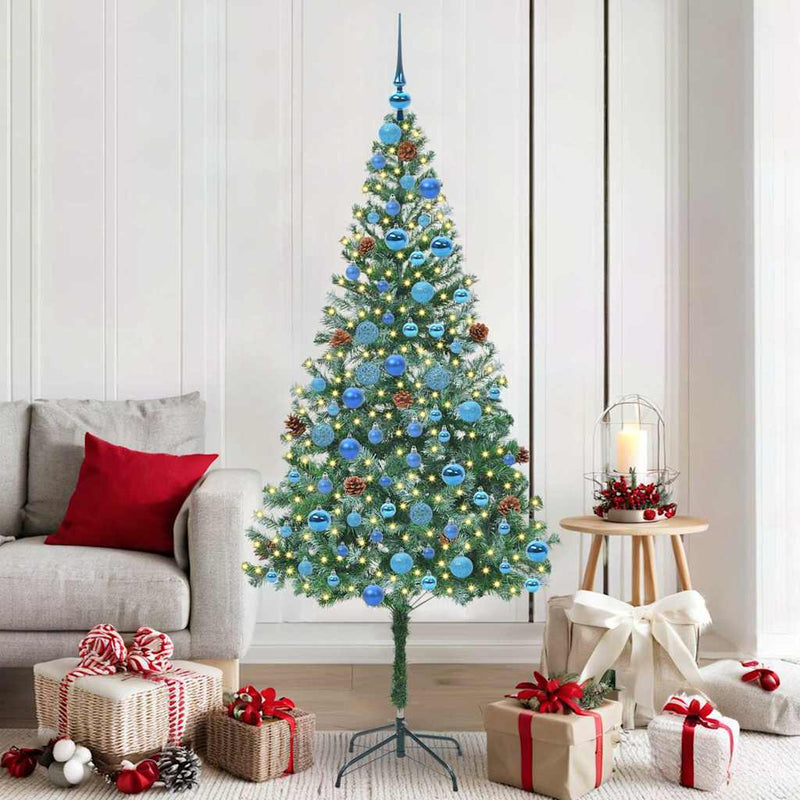 Load image into Gallery viewer, Vidaxl kunstkerstboom met 300 led groen 180 cm pvc en staal