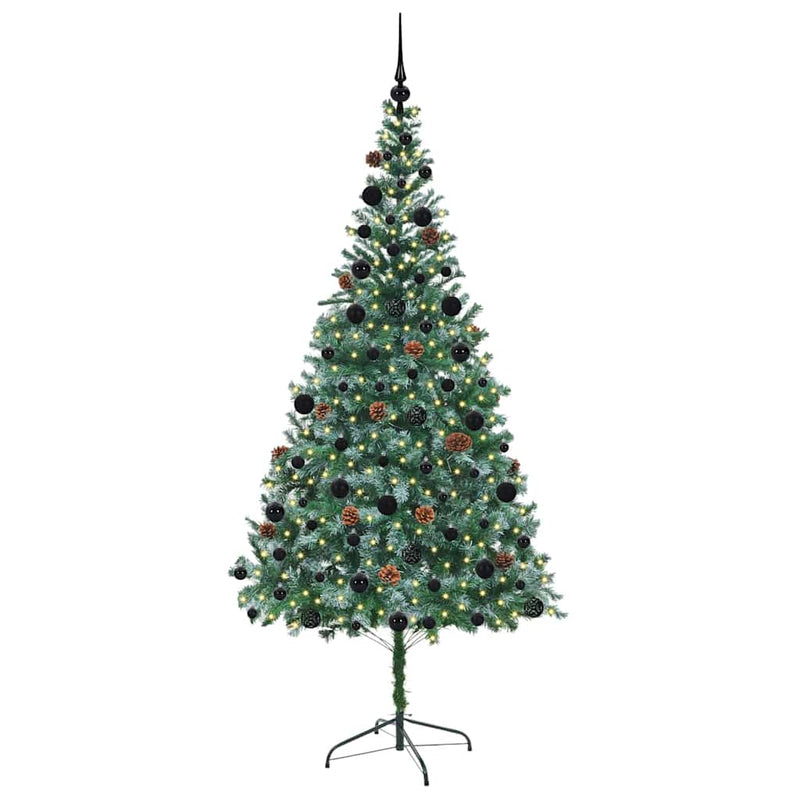 Load image into Gallery viewer, Vidaxl kunstkerstboom met 300 led groen 210 cm pvc en staal