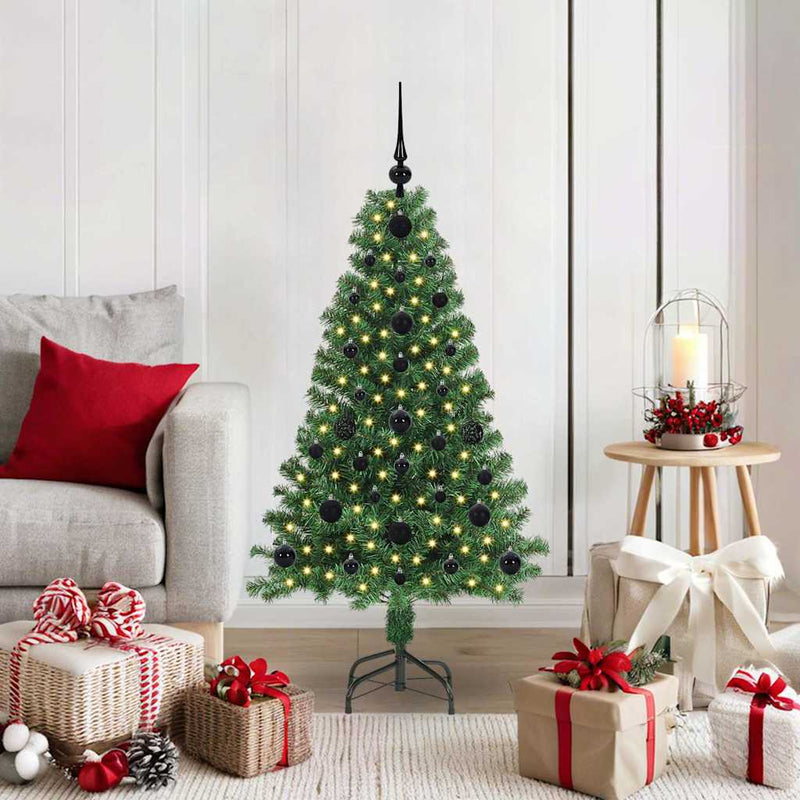 Load image into Gallery viewer, Vidaxl kunstkerstboom groen 120 cm pvc en staal en kunststof