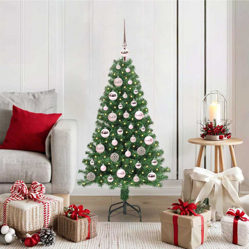 Load image into Gallery viewer, Vidaxl kunstkerstboom groen 120 cm pvc en staal en kunststof