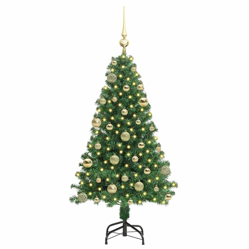 Load image into Gallery viewer, Vidaxl kunstkerstboom groen 120 cm pvc en staal en kunststof