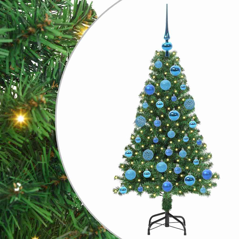 Load image into Gallery viewer, Vidaxl kunstkerstboom groen 120 cm pvc en staal en kunststof