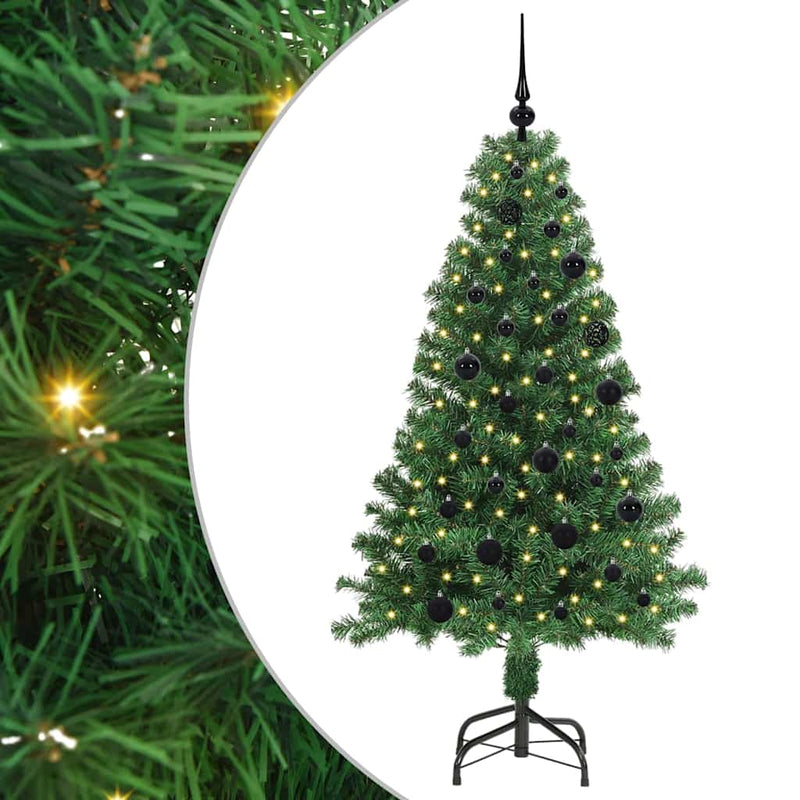 Load image into Gallery viewer, Vidaxl kunstkerstboom groen 150 cm pvc en staal en kunststof