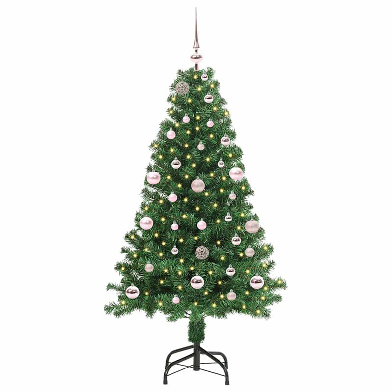 Load image into Gallery viewer, Vidaxl kunstkerstboom groen 150 cm pvc en staal en kunststof