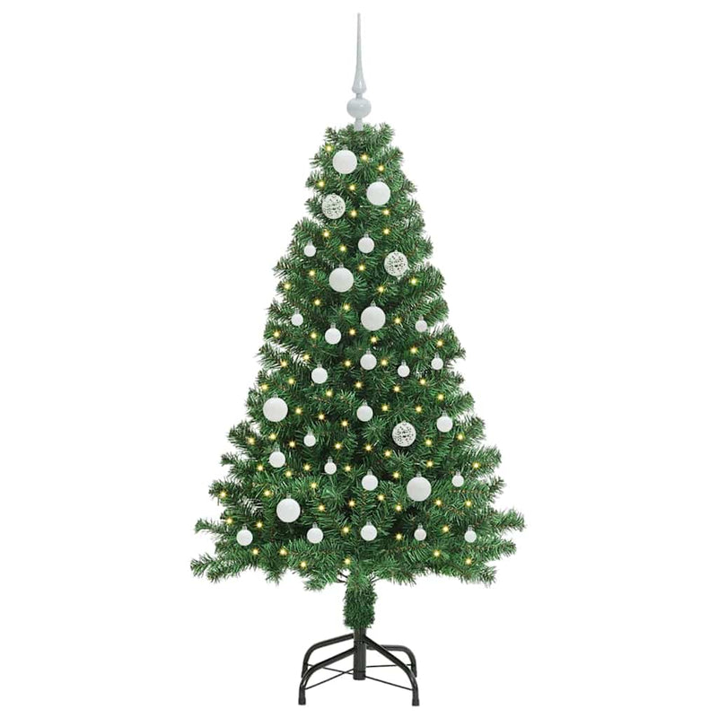 Load image into Gallery viewer, Vidaxl kunstkerstboom groen 150 cm pvc en staal en kunststof