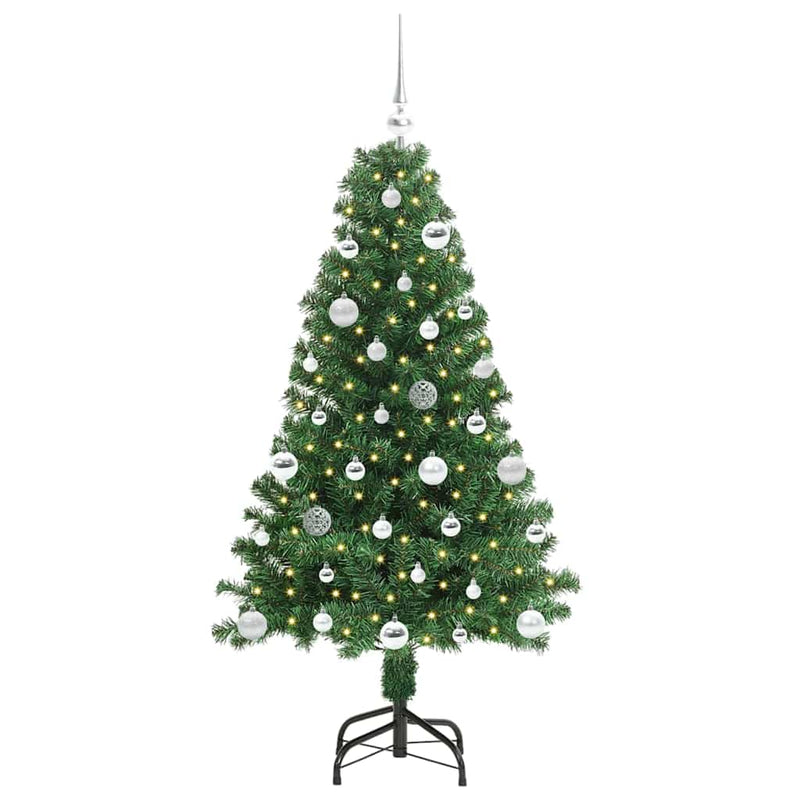 Load image into Gallery viewer, Vidaxl kunstkerstboom groen 150 cm pvc en staal en kunststof