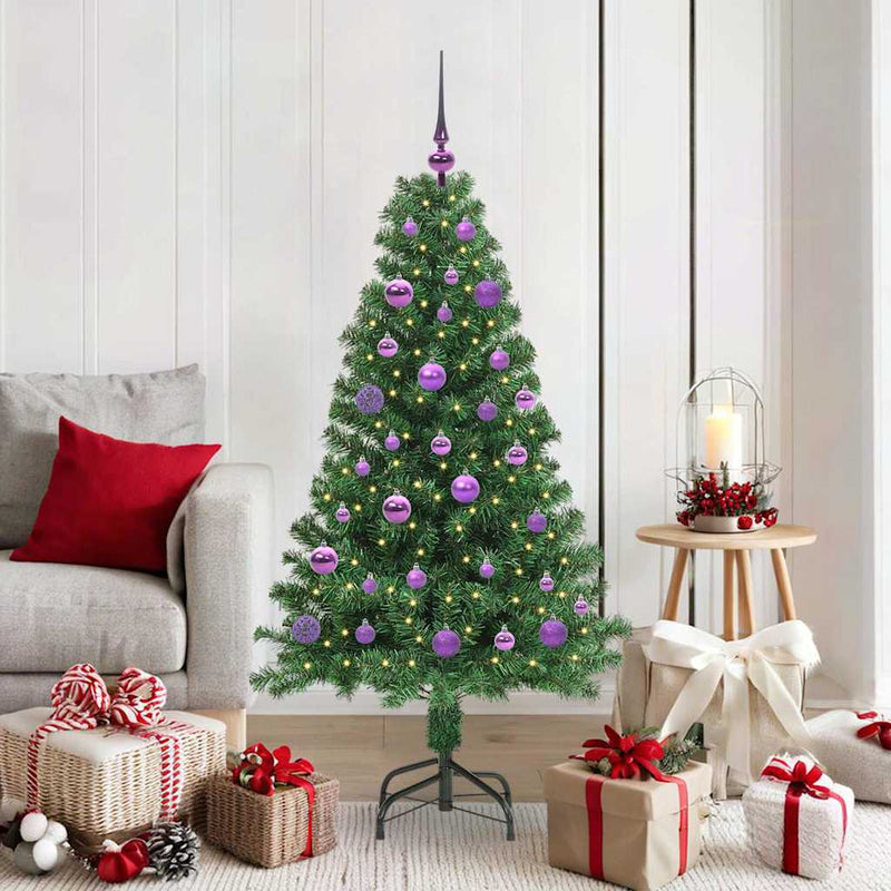 Load image into Gallery viewer, Vidaxl kunstkerstboom groen 150 cm pvc en staal en kunststof