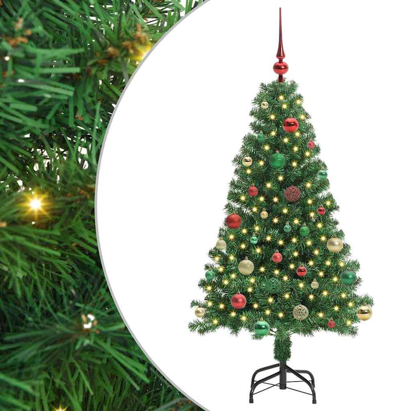 Load image into Gallery viewer, Vidaxl kunstkerstboom groen 150 cm pvc en staal en kunststof