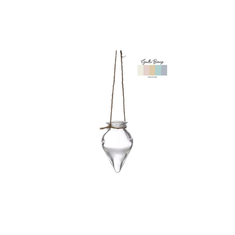 Load image into Gallery viewer, Ideas 4 seasons bloemenvaas breeze hangend ã˜6xh31cm helder