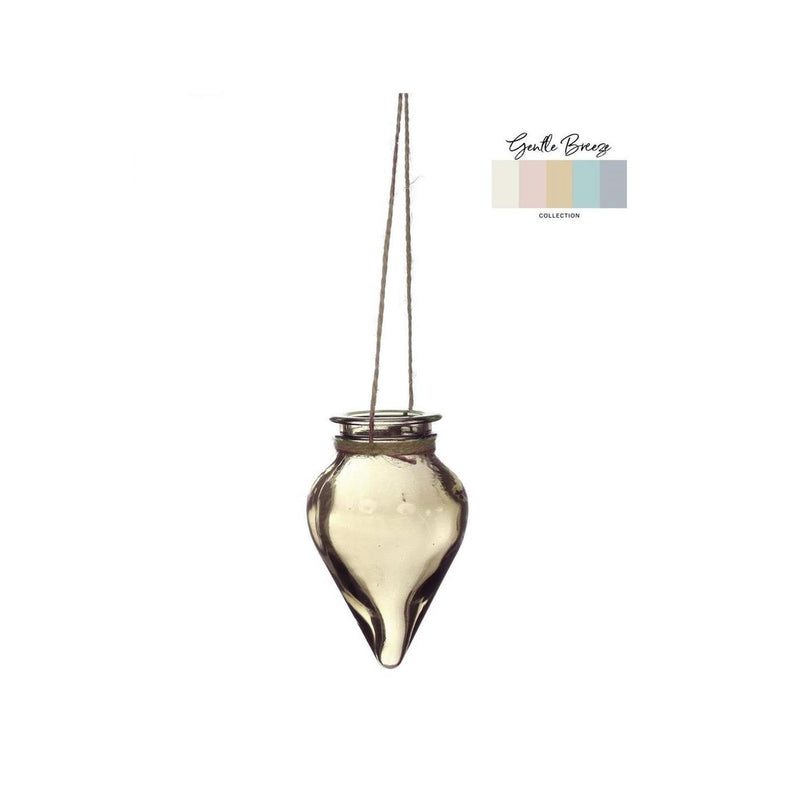 Load image into Gallery viewer, Ideas 4 seasons bloemenvaas breeze hangend ã˜6xh31cm zand