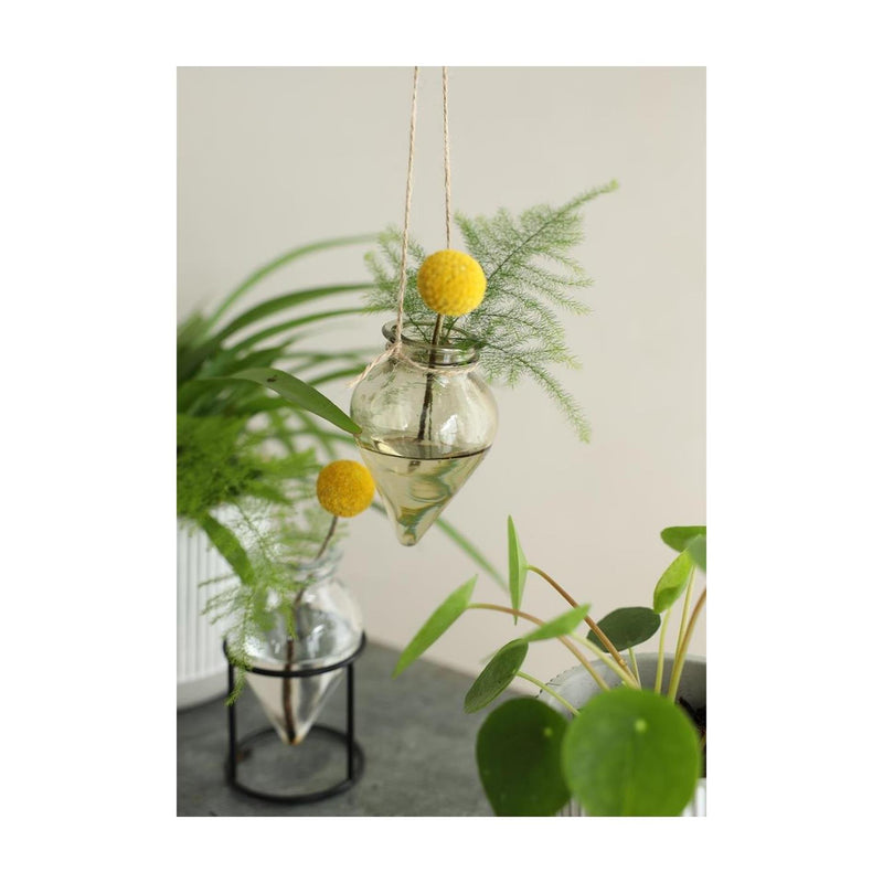 Load image into Gallery viewer, Ideas 4 seasons bloemenvaas breeze hangend ã˜6xh31cm zand