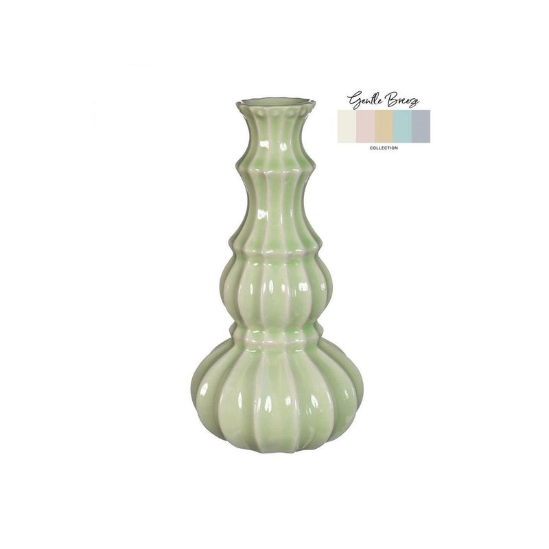 Load image into Gallery viewer, Ideas 4 seasons vaas delphi ã˜10,3xh20cm linde groen