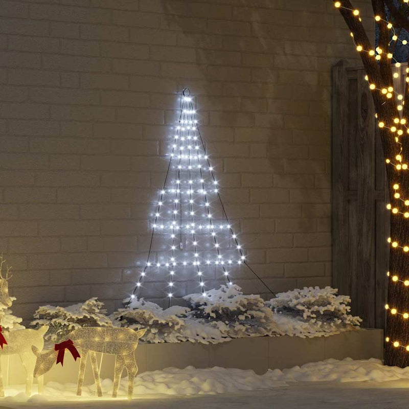 Load image into Gallery viewer, Vidaxl led kerstboom met grondspiesjes koudwit 182 cm metaal