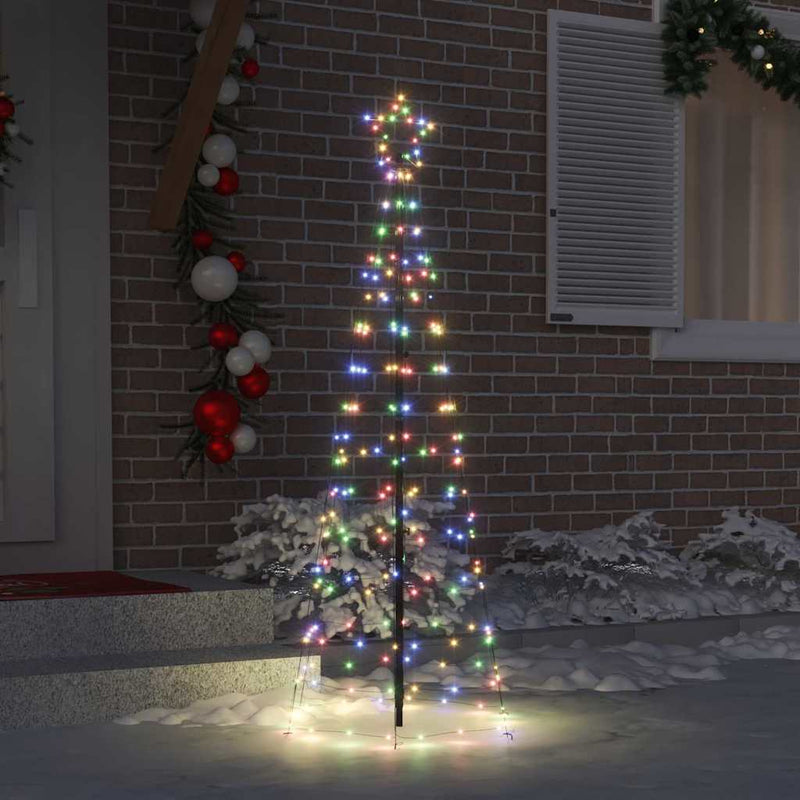 Load image into Gallery viewer, Vidaxl led kerstboom met grondspiesjes multikleur 250 cm ijzer