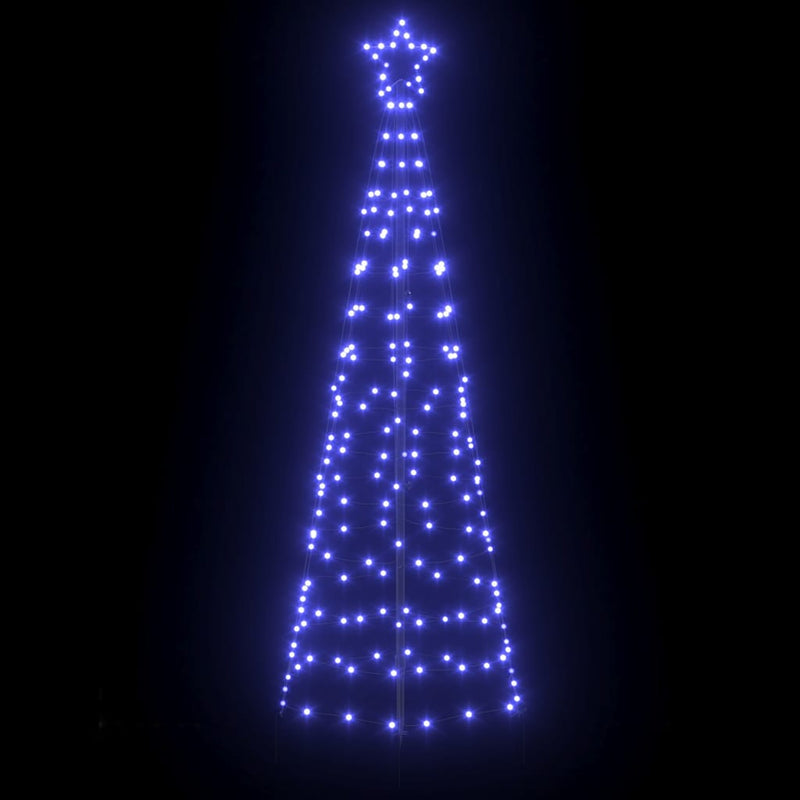 Load image into Gallery viewer, Vidaxl led kerstboom met grondspiesjes met 390 led blauw 250 cm ijzer