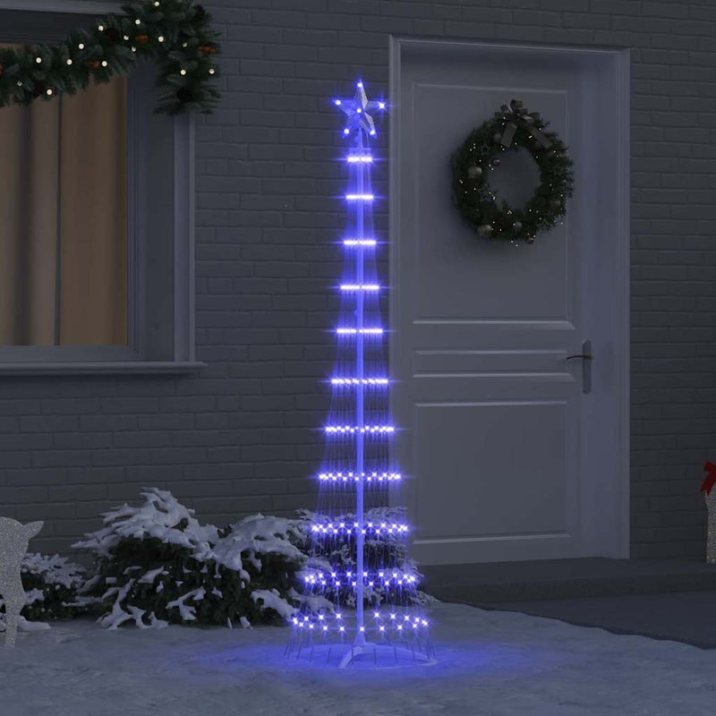 Load image into Gallery viewer, Vidaxl led kerstboom met 230 led blauw 51 x 51 x 190 cm metaal