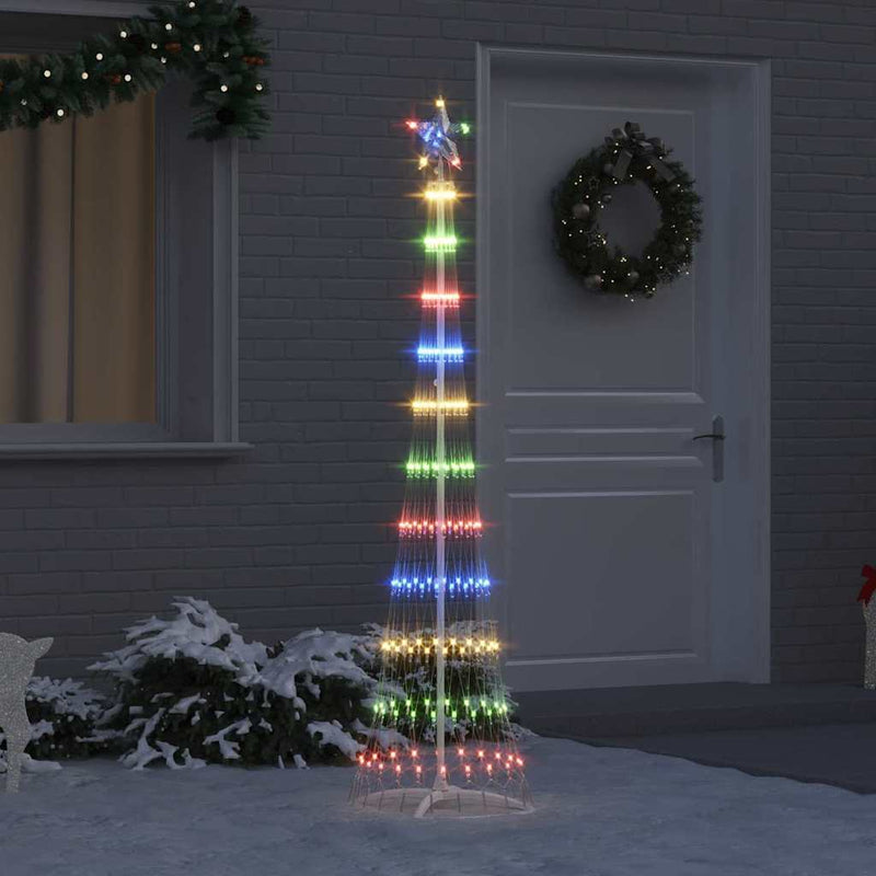 Load image into Gallery viewer, Vidaxl led kerstboom met 230 led multikleur 51 x 51 x 190 cm metaal
