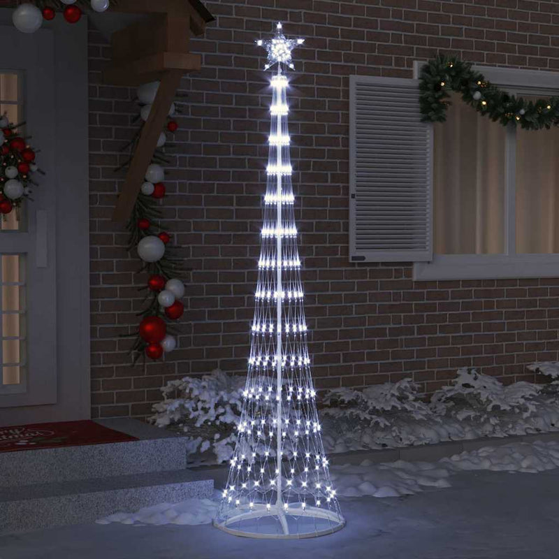 Load image into Gallery viewer, Vidaxl led kerstboom met 290 led koudwit 70 x 70 x 250 cm metaal