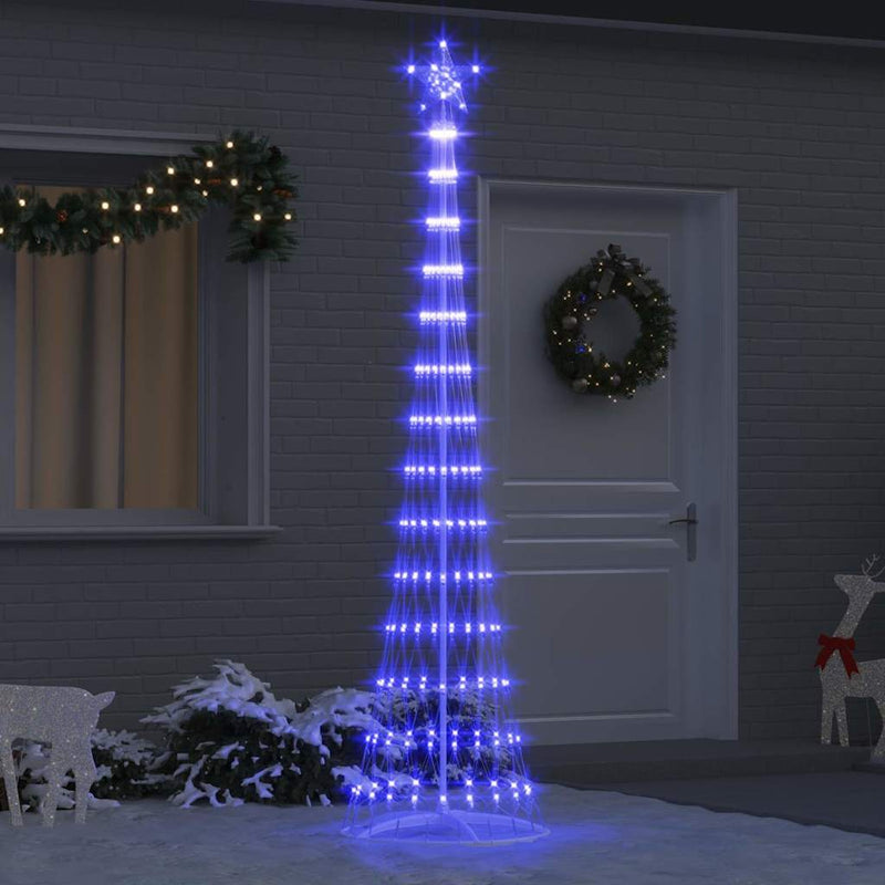 Load image into Gallery viewer, Vidaxl led kerstboom met 290 led blauw 70 x 70 x 250 cm metaal