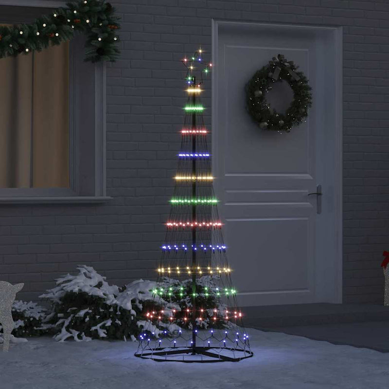 Load image into Gallery viewer, Vidaxl led kerstboom met 230 led multikleur 184.5 cm metaal