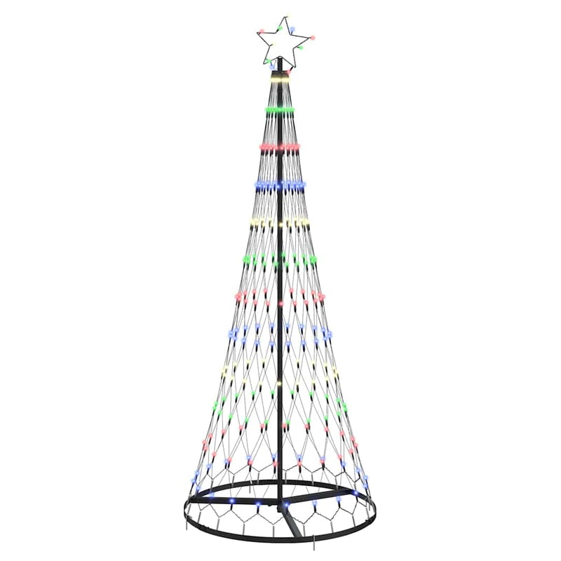 Load image into Gallery viewer, Vidaxl led kerstboom met 230 led multikleur 184.5 cm metaal