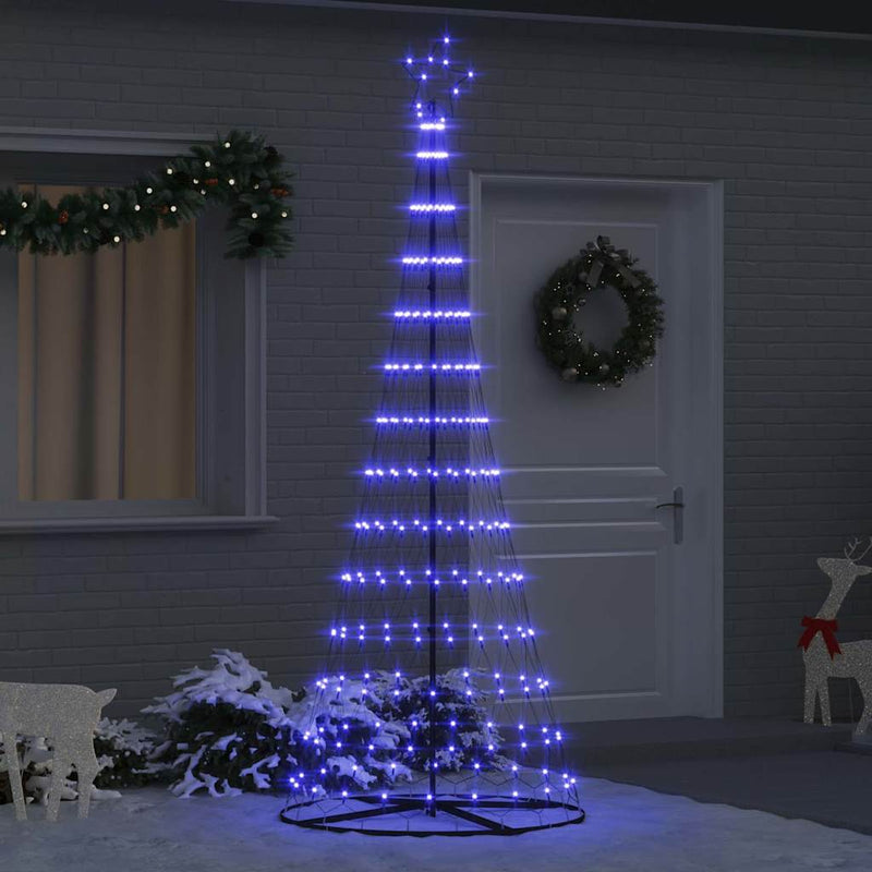 Load image into Gallery viewer, Vidaxl led kerstboom met 295 led met standaard blauw 250 cm metaal