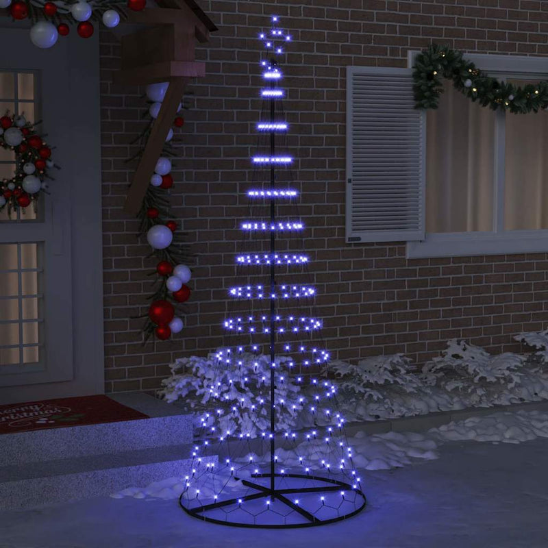Load image into Gallery viewer, Vidaxl led kerstboom met 295 led met standaard blauw 250 cm metaal