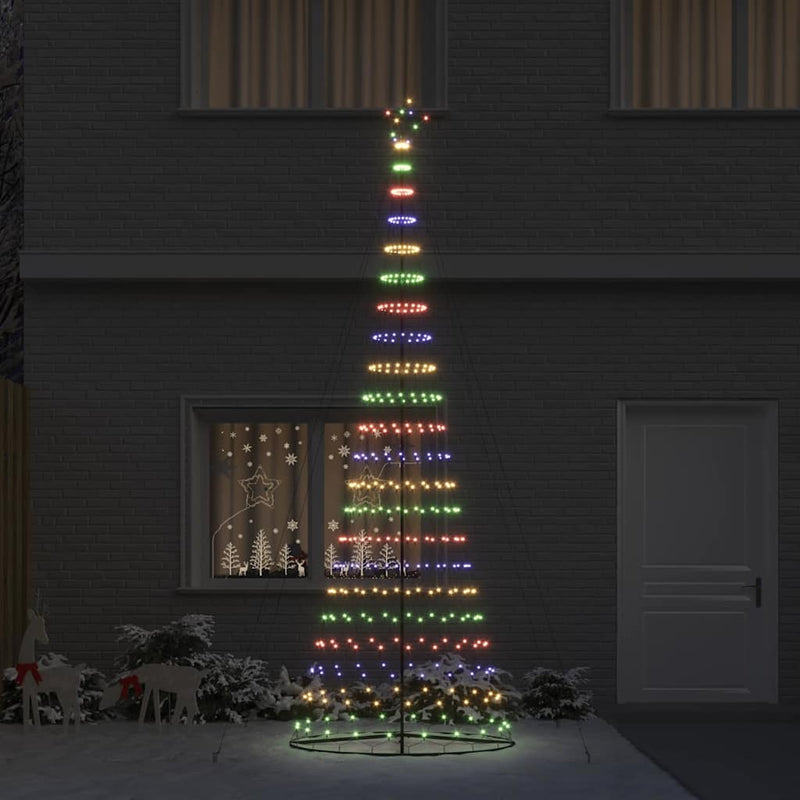 Load image into Gallery viewer, Vidaxl led kerstboom met 455 led multikleur 184.5 cm metaal