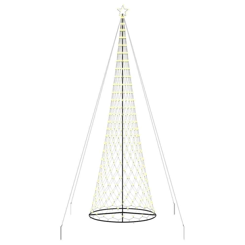 Load image into Gallery viewer, Vidaxl led kerstboom met 555 led met standaard warmwit 500 cm metaal