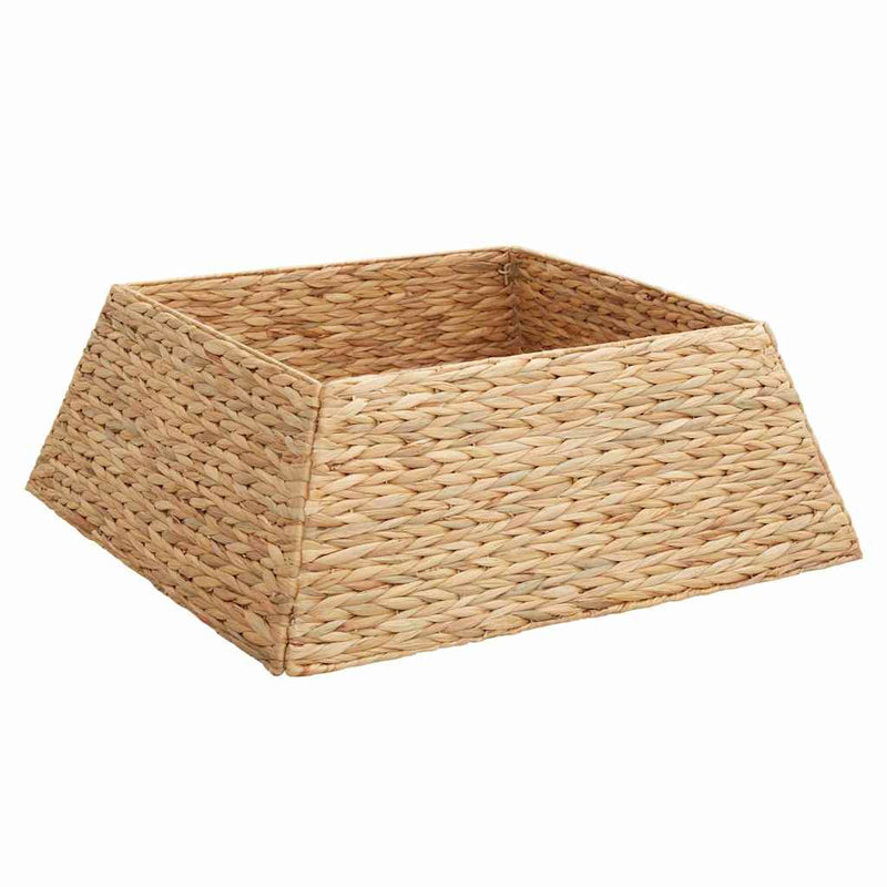 Load image into Gallery viewer, Vidaxl kerstboomkraag bruin 70 x 70 x 28 cm waterhyacint