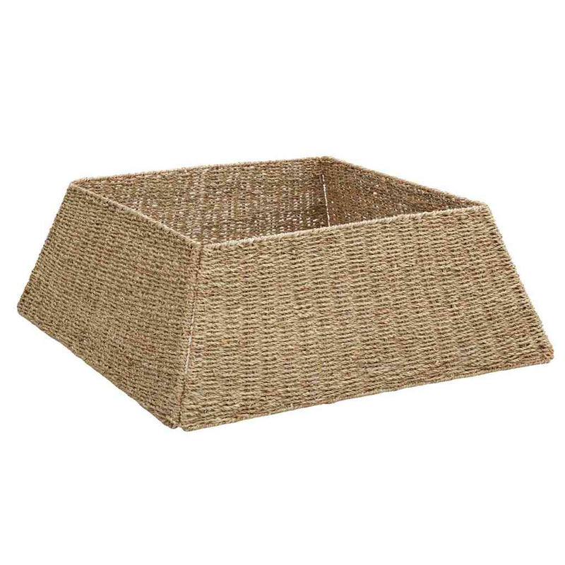 Load image into Gallery viewer, Vidaxl kerstboomkraag bruin 70 x 70 x 28 cm zeegras