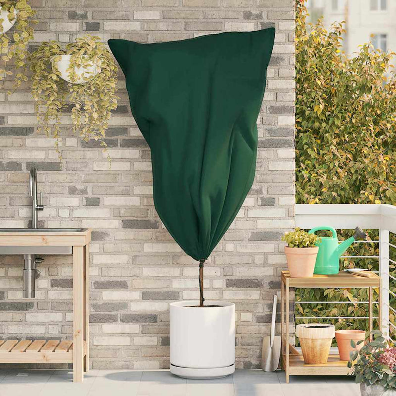 Load image into Gallery viewer, Vidaxl vorstbescherming plantenfleece covers 10 pcs groen 0,8 x 1,2 m