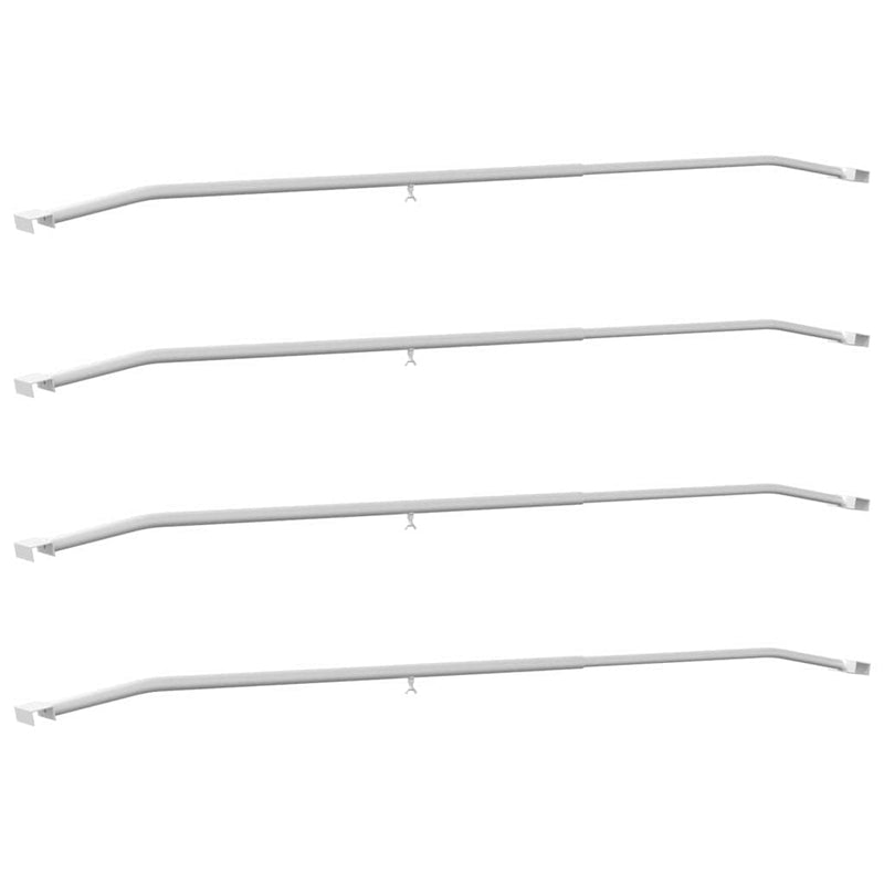 Load image into Gallery viewer, Vidaxl zeildoekbevestiging voor aanhangwagens 4 pcs zilver 130-210 cm