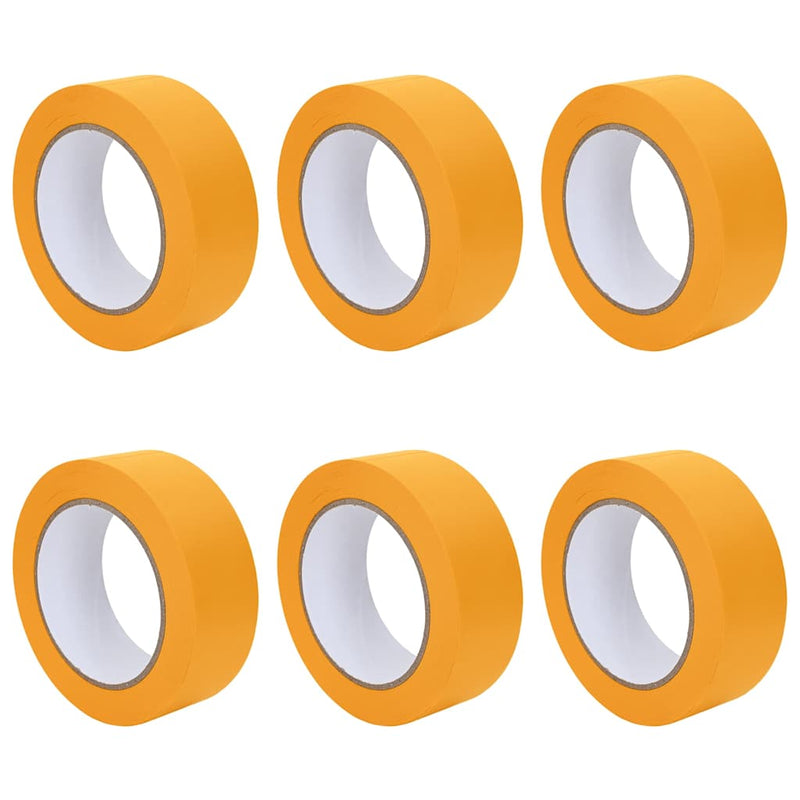 Load image into Gallery viewer, Vidaxl verf maskertapes 6 pcs geel 38mm x 50m papier