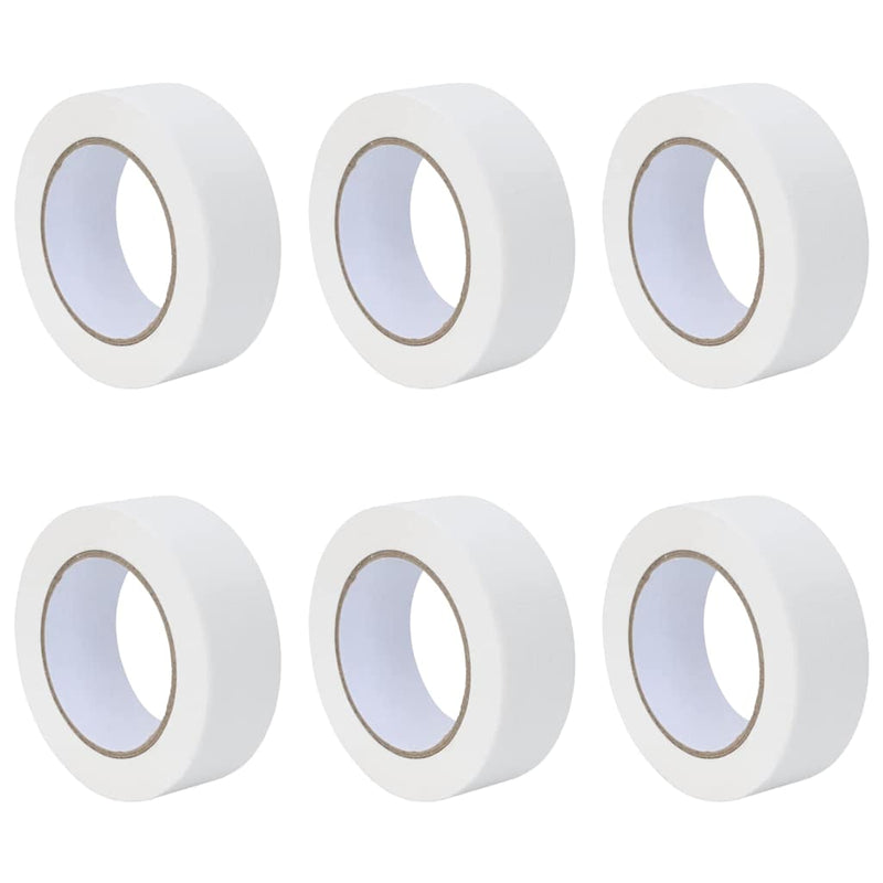 Load image into Gallery viewer, Vidaxl verf maskertapes 6 pcs wit 38mm x 50m papier