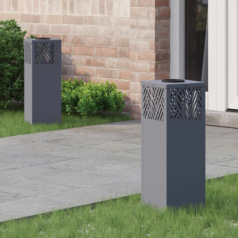 Load image into Gallery viewer, Vidaxl solar led pad licht 2 pcs antraciet koudgewalst staal