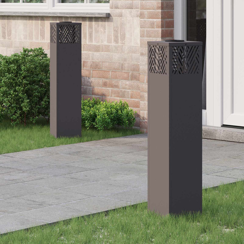 Load image into Gallery viewer, Vidaxl solar led pad licht 2 pcs zwart koudgewalst staal