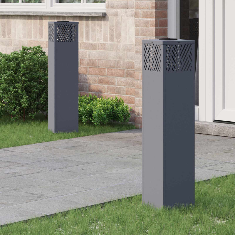 Load image into Gallery viewer, Vidaxl solar led pad licht 2 pcs antraciet koudgewalst staal