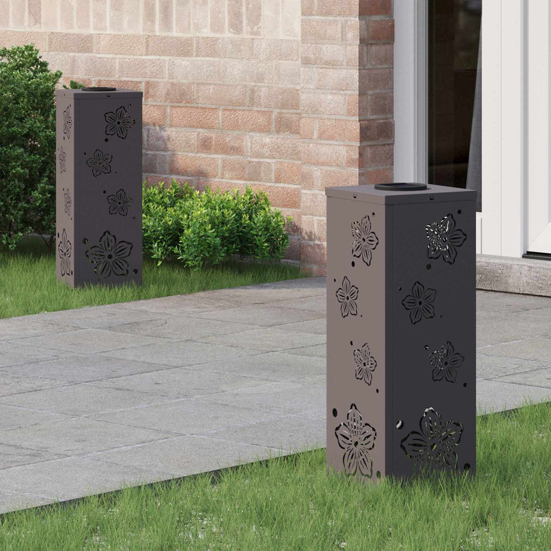 Load image into Gallery viewer, Vidaxl solar led pad licht 2 pcs zwart koudgewalst staal
