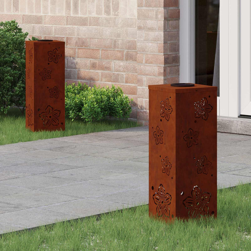 Load image into Gallery viewer, Vidaxl solar led pad licht 2 pcs roestig cortenstaal