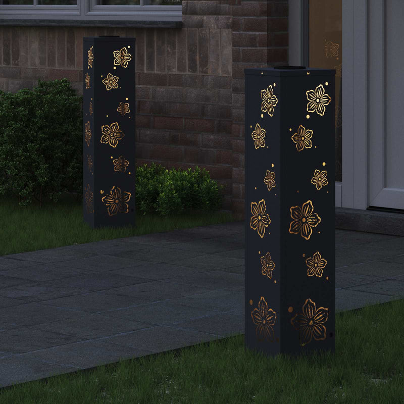 Load image into Gallery viewer, Vidaxl solar led pad licht 2 pcs antraciet koudgewalst staal