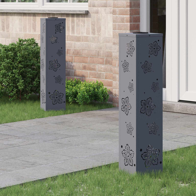 Load image into Gallery viewer, Vidaxl solar led pad licht 2 pcs antraciet koudgewalst staal