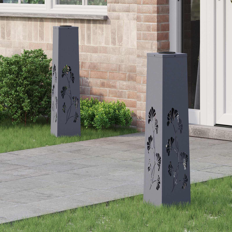 Load image into Gallery viewer, Vidaxl solar led pad licht 2 pcs antraciet koudgewalst staal