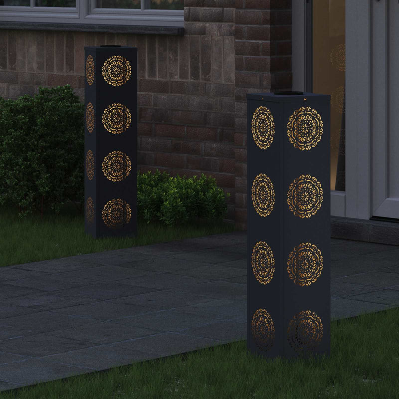 Load image into Gallery viewer, Vidaxl solar led pad licht 2 pcs antraciet koudgewalst staal