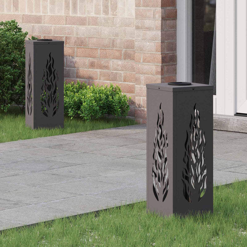 Load image into Gallery viewer, Vidaxl solar led pad licht 2 pcs zwart koudgewalst staal