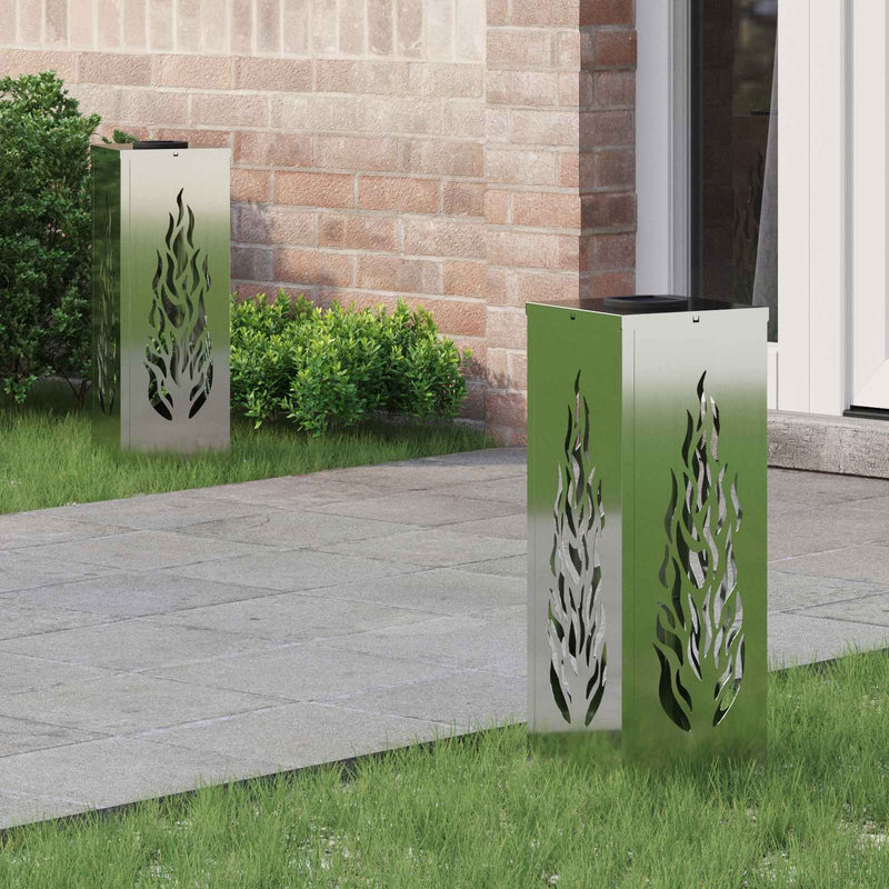 Load image into Gallery viewer, Vidaxl solar led pad licht 2 pcs zilver gegalvaniseerd staal