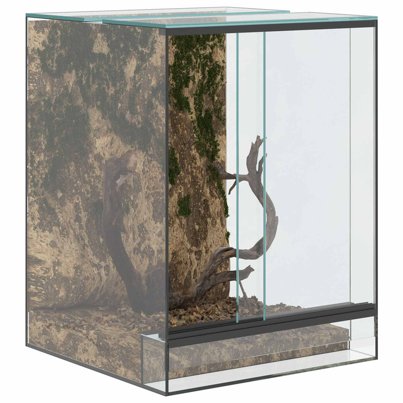 Load image into Gallery viewer, Vidaxl terrarium met opslag doorzichtig 30 x 30 x 40 cm glas