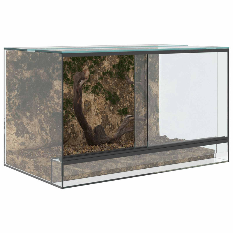 Load image into Gallery viewer, Vidaxl terrarium met opslag doorzichtig 50 x 30 x 30 cm glas