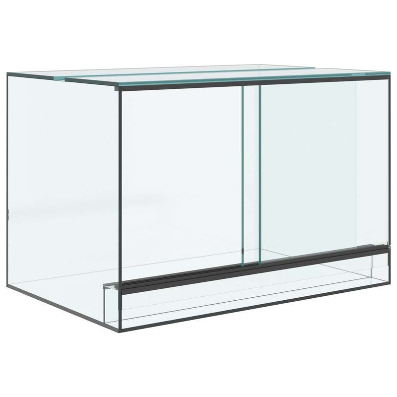 Load image into Gallery viewer, Vidaxl terrarium met opslag doorzichtig 60 x 40 x 40 cm glas